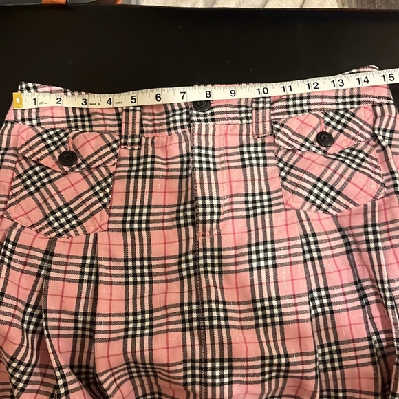 Arizona Jean Company Pink and Black Plaid Mini Skort - Picture 9 of 10